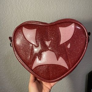 NEW Love pain and stitches mini heart with teardrop bag